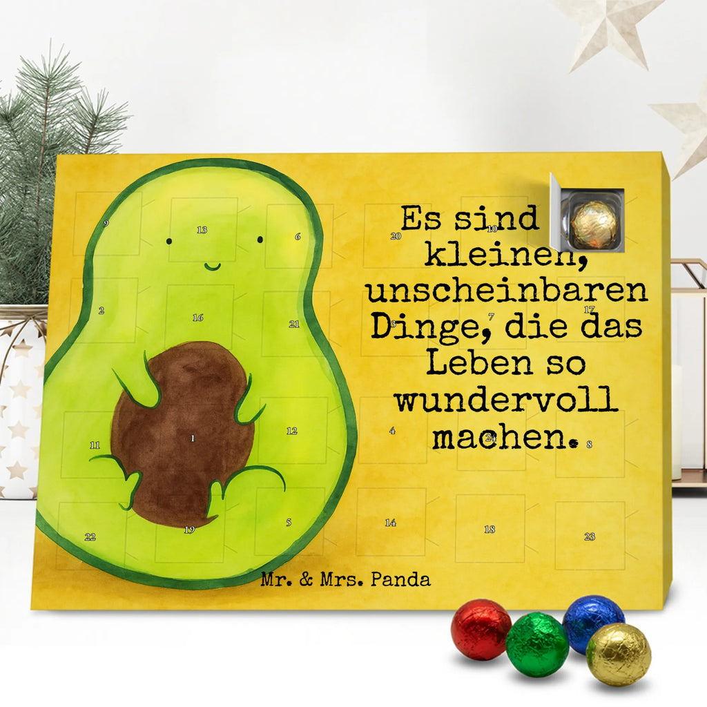 Chocolate advent calendar avocado core Design vegetables, saying life, avocado seed, seed, plant