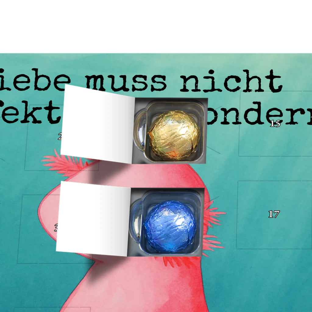 Chocolate advent calendar axolotl Love Design Axelotl, marine animals, Mexican walking fish, salamander, friend, great love, tail, anniversary, proof of love, fiancé, valentine's day, amphibian, husband