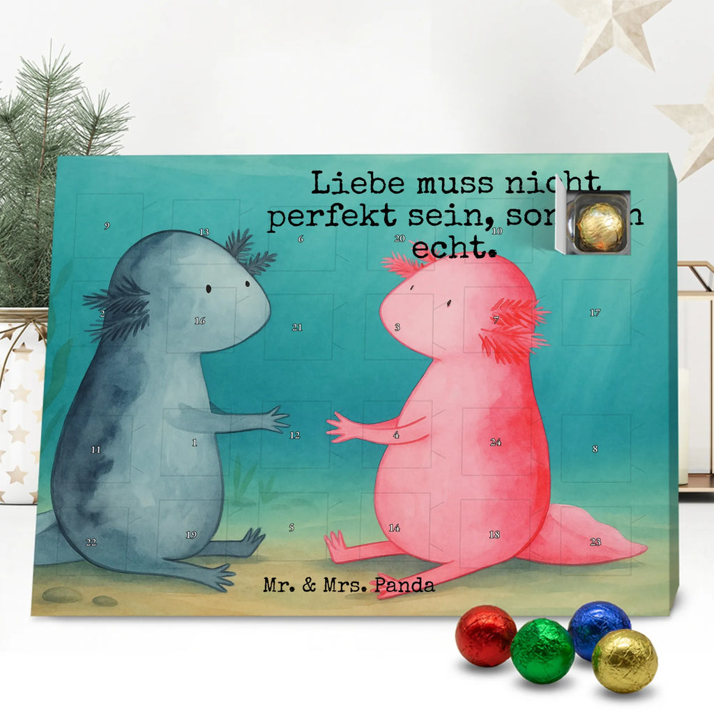 Chocolate advent calendar axolotl Love Design Axelotl, marine animals, Mexican walking fish, salamander, friend, great love, tail, anniversary, proof of love, fiancé, valentine's day, amphibian, husband