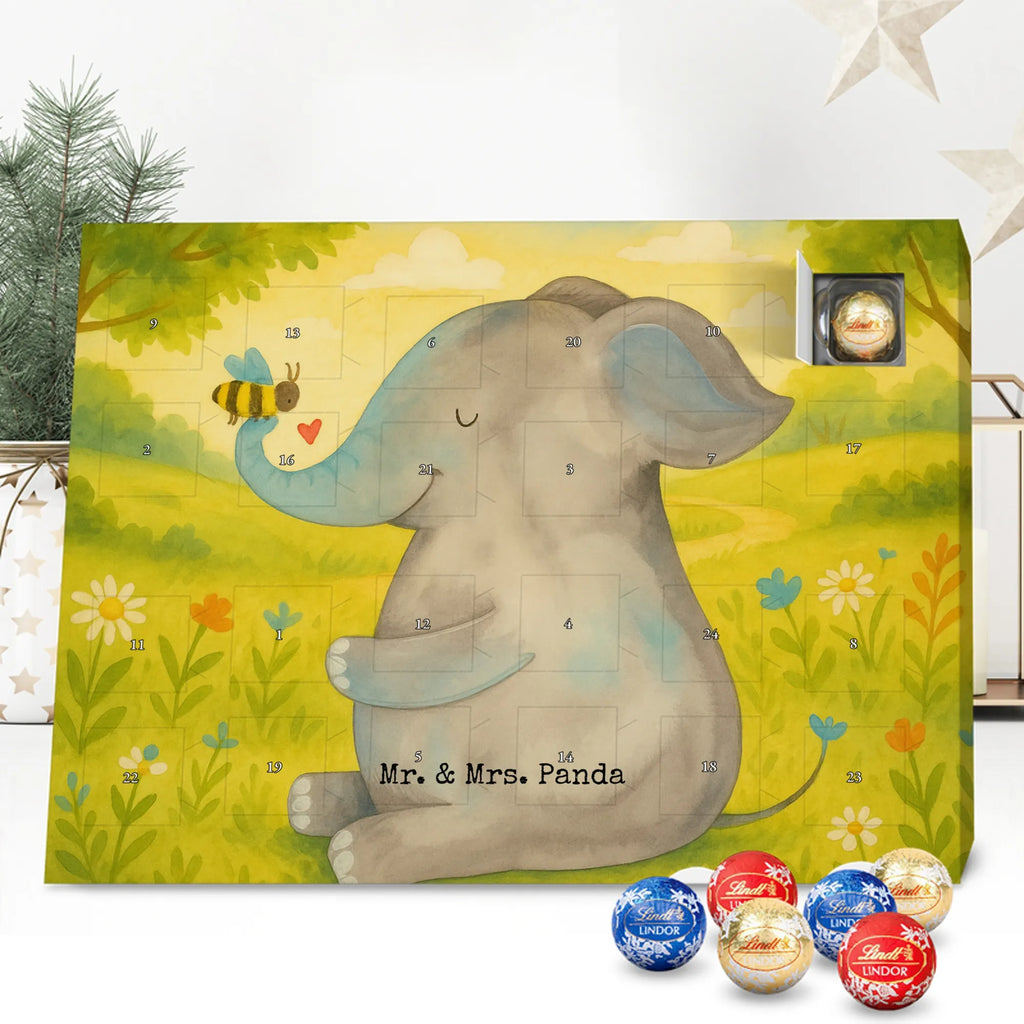 Chocolate advent calendar elephant bee Design card, gift ideas, gifts, small animals, cute, cute animal motives, hand drawn, funny sayings, good mood, special gifts, animal lover, anniversary, wedding gift, proof of love, marriage proposal, love saying, elephant, love gift