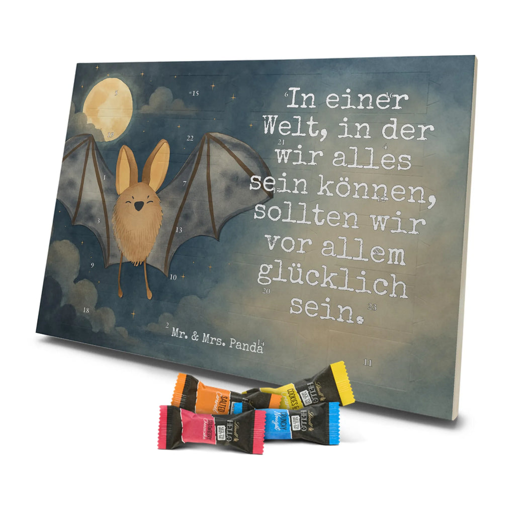 Chocolate advent calendar bat wing Design card, gift ideas, gifts, small animals, cute, cute animal motives, hand drawn, funny sayings, good mood, special gifts, animal lover