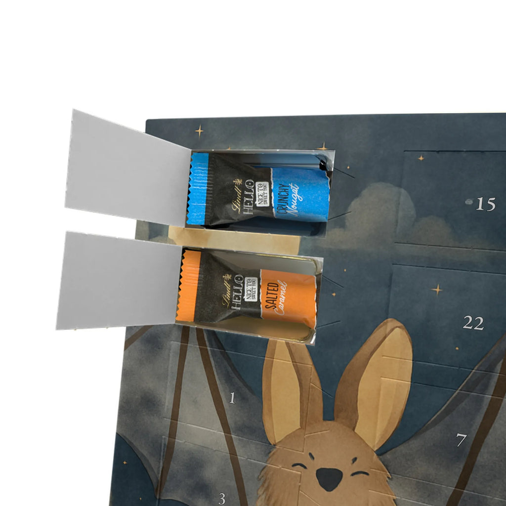 Chocolate advent calendar bat wing Design card, gift ideas, gifts, small animals, cute, cute animal motives, hand drawn, funny sayings, good mood, special gifts, animal lover