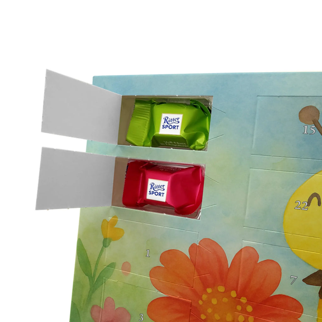 Chocolate advent calendar bee flower Design wasp, bumblebee