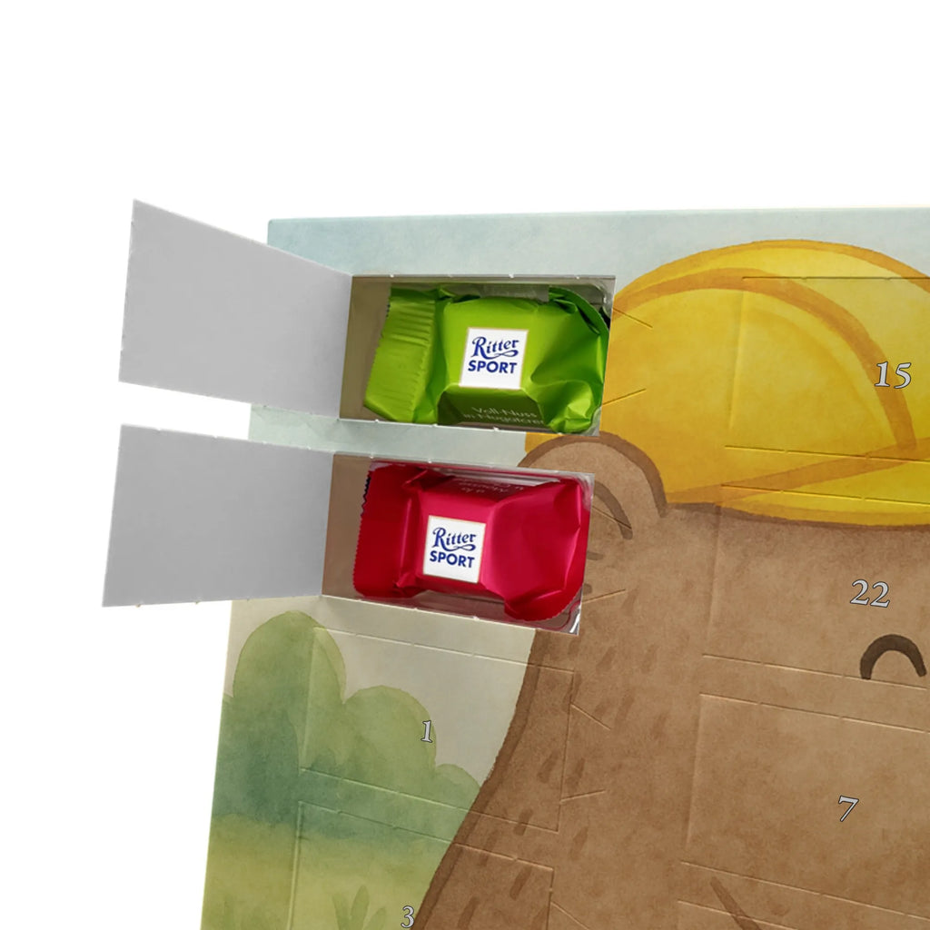 Chocolate advent calendar bricklayer Passion Design gift, promotion, anniversary, retirement, sayings, job start, gift idea, best, farewell gift, profession, passing exam