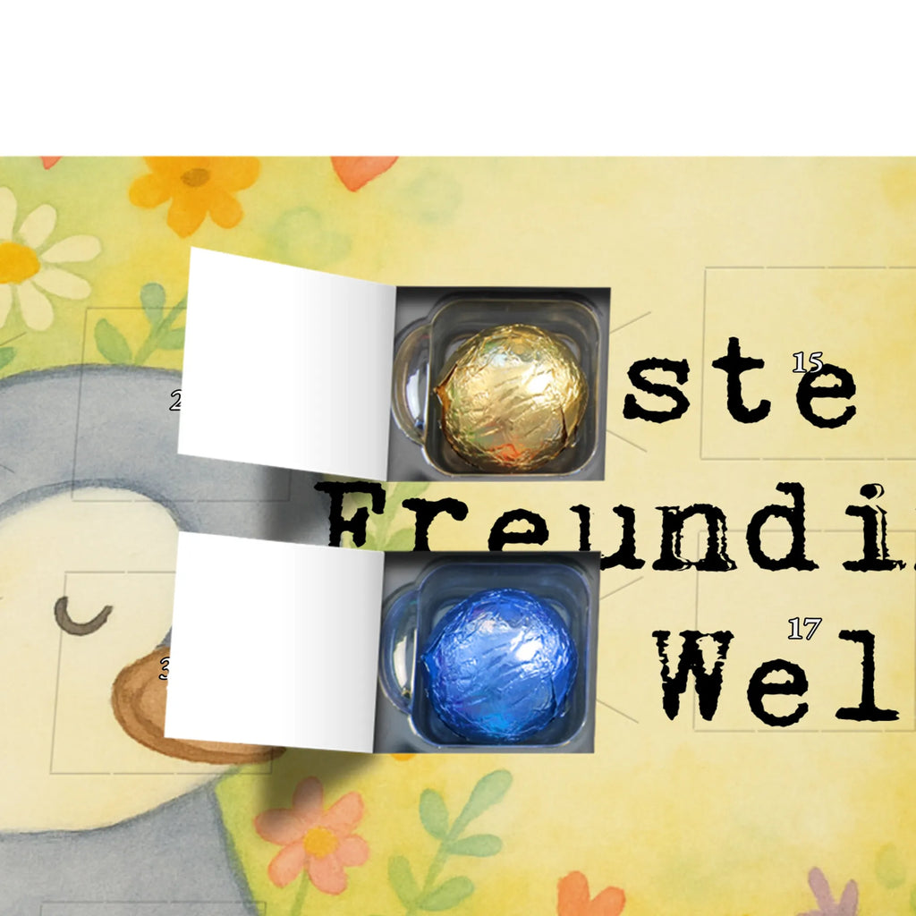 Chocolate advent calendar penguin Best girlfriend in the world Design thank you, birthday, gift idea, birthday present, gift tip, make you happy, giving, for, gift, best, Girlfriend, friendship. Dearest, girlfriends, wife, anniversary, best friend, saying