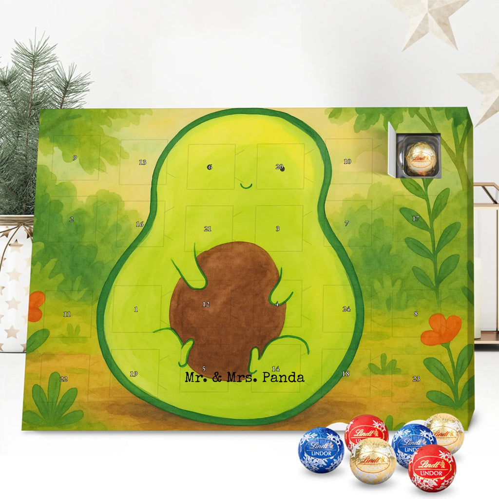 Chocolate advent calendar avocado core Design vegetables, saying life, avocado seed, seed, plant