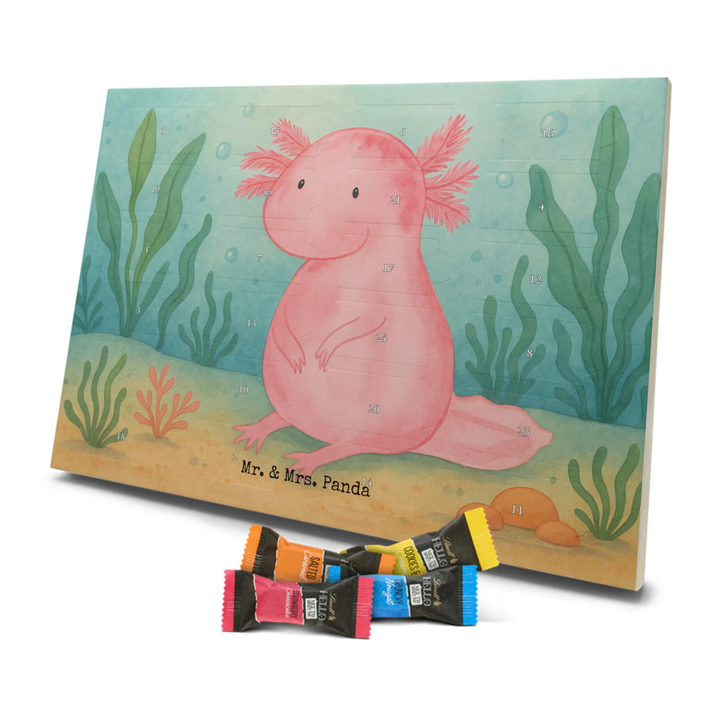 Chocolate advent calendar axolotl zero Design Axelotl, marine animals, Mexican walking fish, salamander, wisdom, worldly wisdom, contented, cheerful, lifestyle, girlfriend