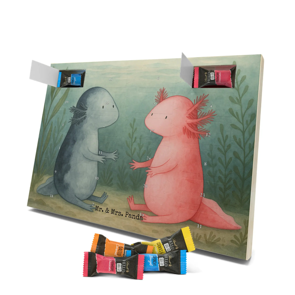 Chocolate advent calendar axolotl Love Design Axelotl, marine animals, Mexican walking fish, salamander, friend, great love, tail, anniversary, proof of love, fiancé, valentine's day, amphibian, husband