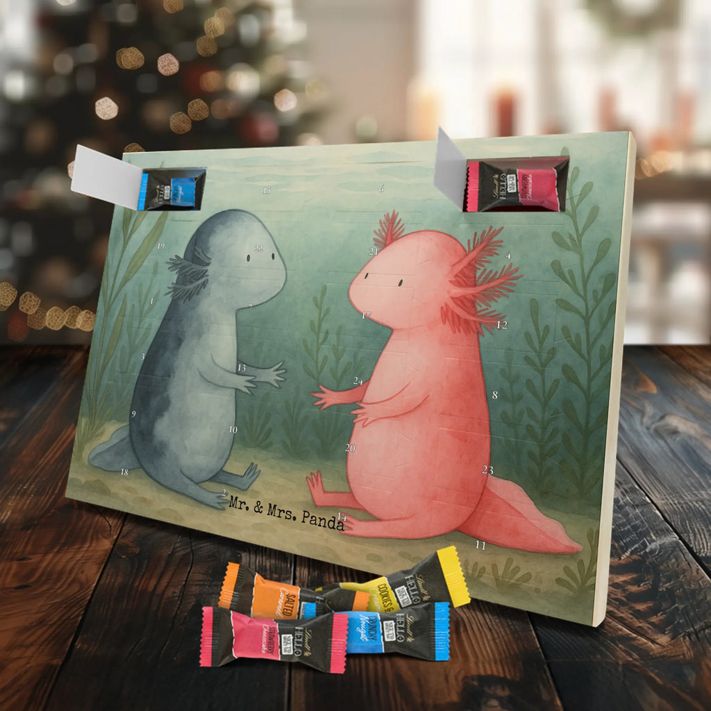 Chocolate advent calendar axolotl Love Design Axelotl, marine animals, Mexican walking fish, salamander, friend, great love, tail, anniversary, proof of love, fiancé, valentine's day, amphibian, husband