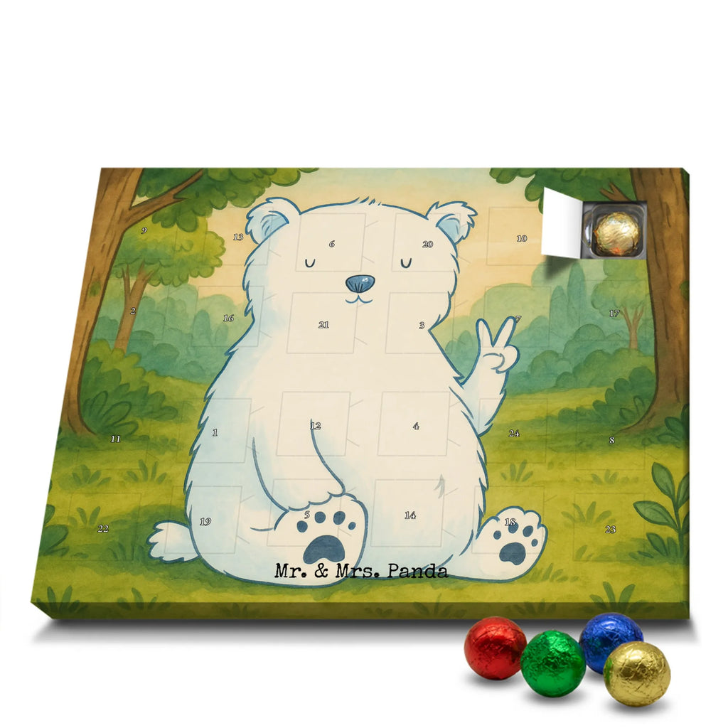 Chocolate advent calendar Icebear Lazy Design teddy bear, cuddly toy, office job, lazy, North Pole, work, relaxing, workplace, Polar bear