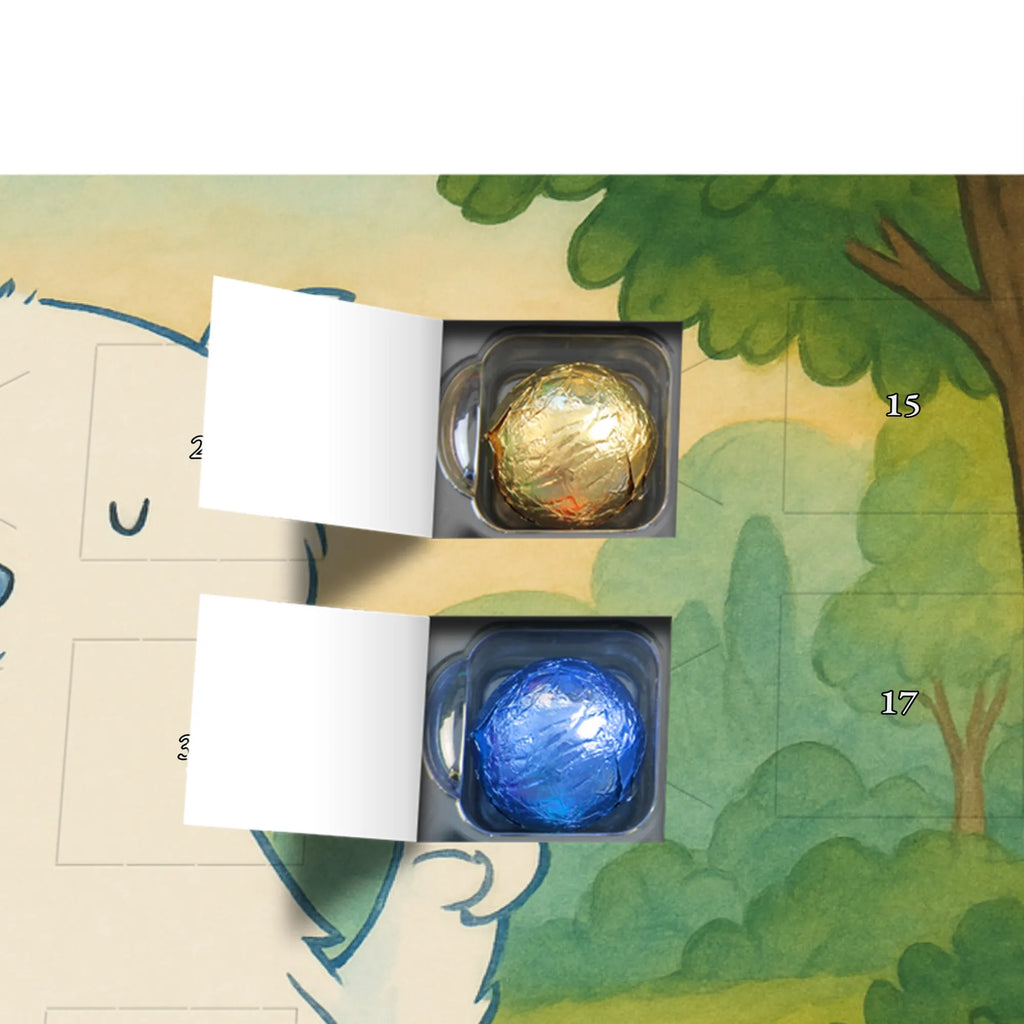 Chocolate advent calendar Icebear Lazy Design teddy bear, cuddly toy, office job, lazy, North Pole, work, relaxing, workplace, Polar bear