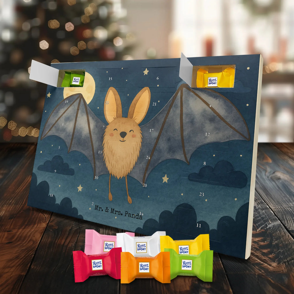 Chocolate advent calendar bat wing Design card, gift ideas, gifts, small animals, cute, cute animal motives, hand drawn, funny sayings, good mood, special gifts, animal lover