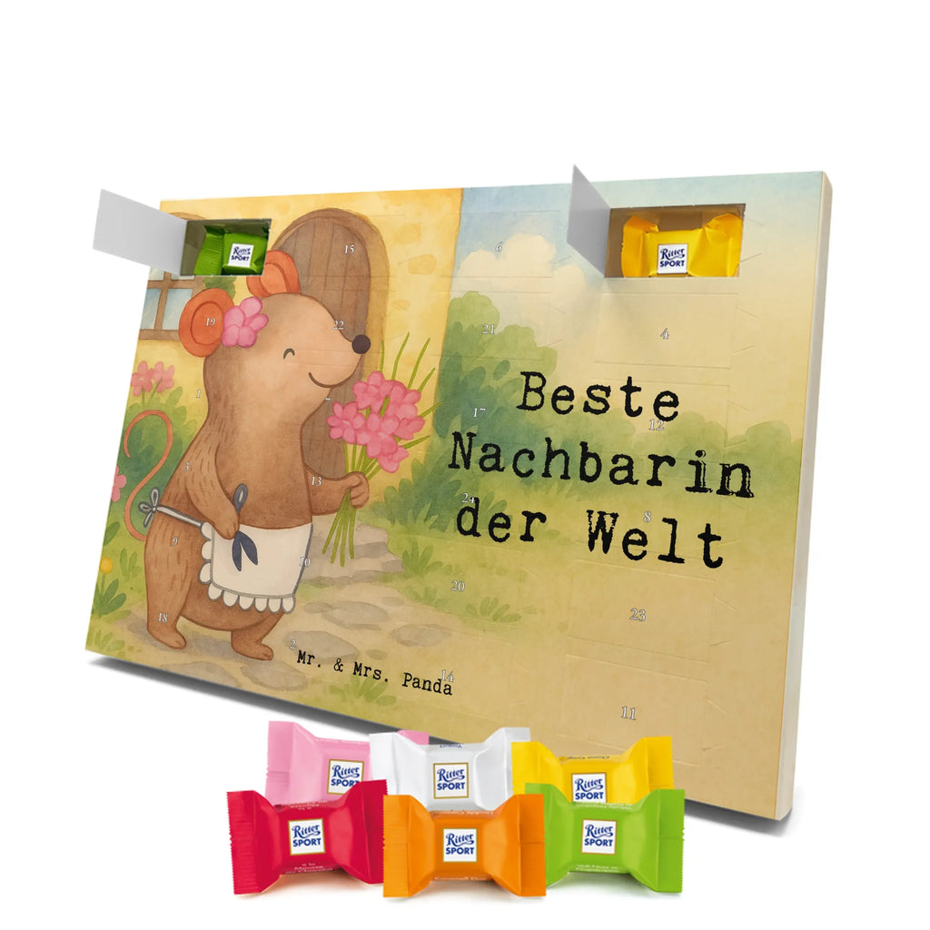 Chocolate advent calendar Mouse Best neighbor in the world Design thank you, birthday, gift idea, birthday present, gift tip, make you happy, giving, for, gift, resident, Neighbor, neighbors, friend, neighborhood, friendship