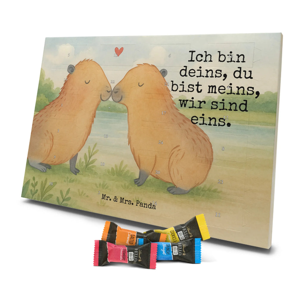 Chocolate advent calendar Capybara love Design gift ideas, gifts, card, animal lover, special gifts, good mood, funny sayings, hand drawn, cute animal motives, cute, small animals