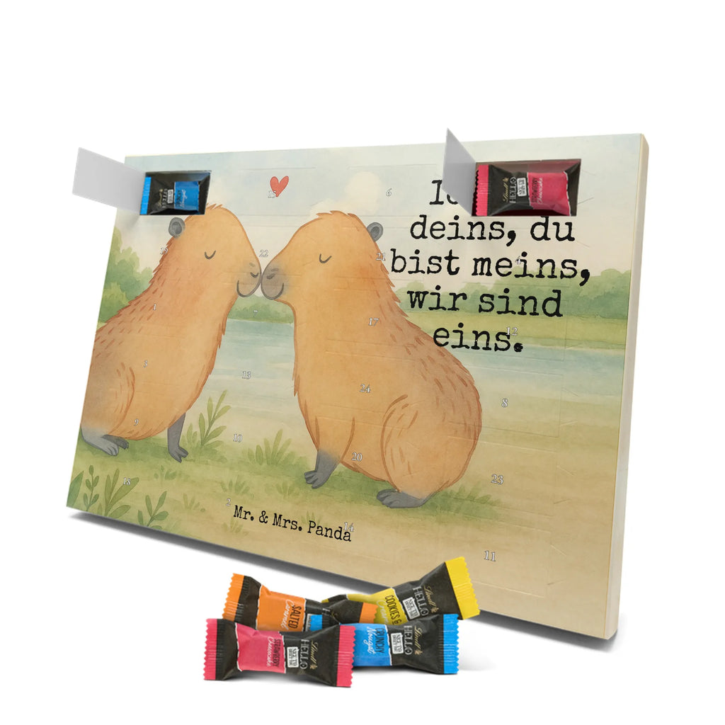 Chocolate advent calendar Capybara love Design gift ideas, gifts, card, animal lover, special gifts, good mood, funny sayings, hand drawn, cute animal motives, cute, small animals