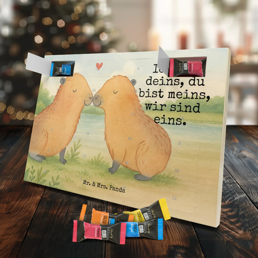 Chocolate advent calendar Capybara love Design gift ideas, gifts, card, animal lover, special gifts, good mood, funny sayings, hand drawn, cute animal motives, cute, small animals
