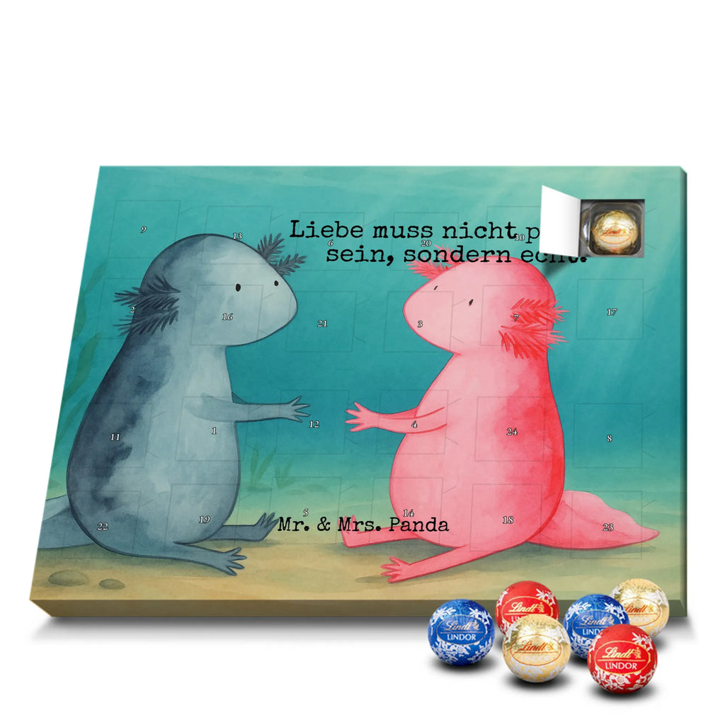 Chocolate advent calendar axolotl Love Design Axelotl, marine animals, Mexican walking fish, salamander, friend, great love, tail, anniversary, proof of love, fiancé, valentine's day, amphibian, husband