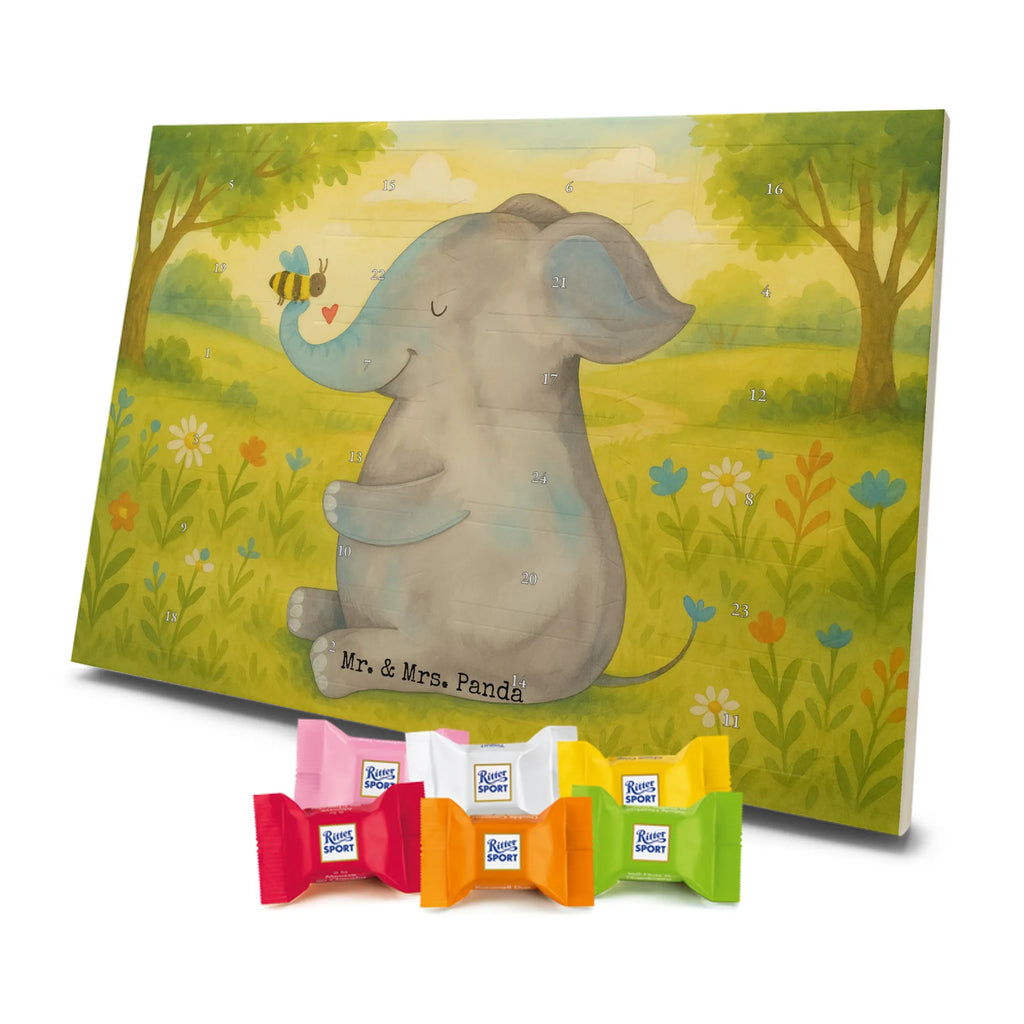 Chocolate advent calendar elephant bee Design card, gift ideas, gifts, small animals, cute, cute animal motives, hand drawn, funny sayings, good mood, special gifts, animal lover, anniversary, wedding gift, proof of love, marriage proposal, love saying, elephant, love gift