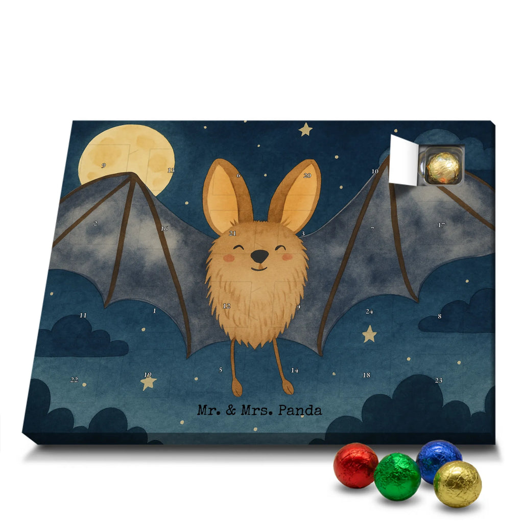 Chocolate advent calendar bat wing Design card, gift ideas, gifts, small animals, cute, cute animal motives, hand drawn, funny sayings, good mood, special gifts, animal lover