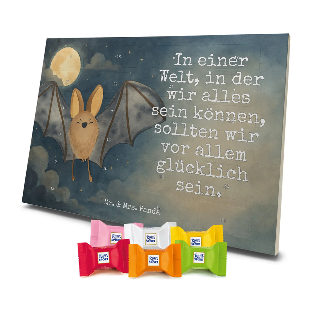 Chocolate advent calendar bat wing Design card, gift ideas, gifts, small animals, cute, cute animal motives, hand drawn, funny sayings, good mood, special gifts, animal lover