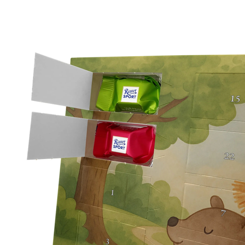 Chocolate advent calendar bear child Design Father's Day, Mother's Day, Gift