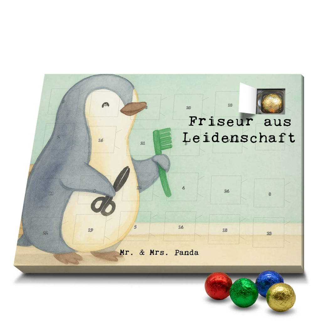 Chocolate advent calendar Hairdresser Passion Design gift, promotion, anniversary, retirement, sayings, job start, gift idea, best, farewell gift, profession, passing exam