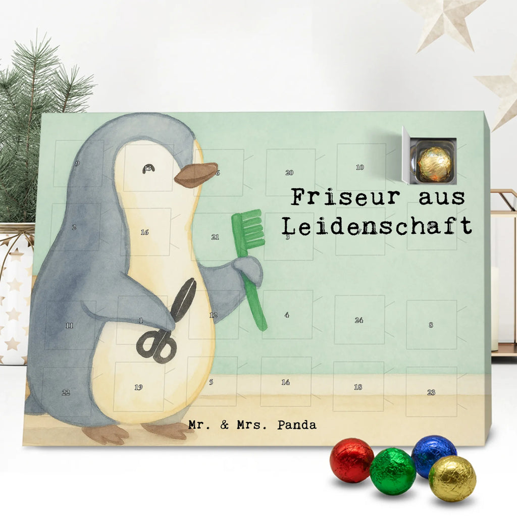 Chocolate advent calendar Hairdresser Passion Design gift, promotion, anniversary, retirement, sayings, job start, gift idea, best, farewell gift, profession, passing exam