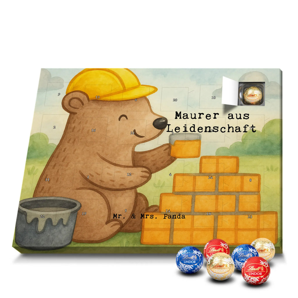 Chocolate advent calendar bricklayer Passion Design gift, promotion, anniversary, retirement, sayings, job start, gift idea, best, farewell gift, profession, passing exam