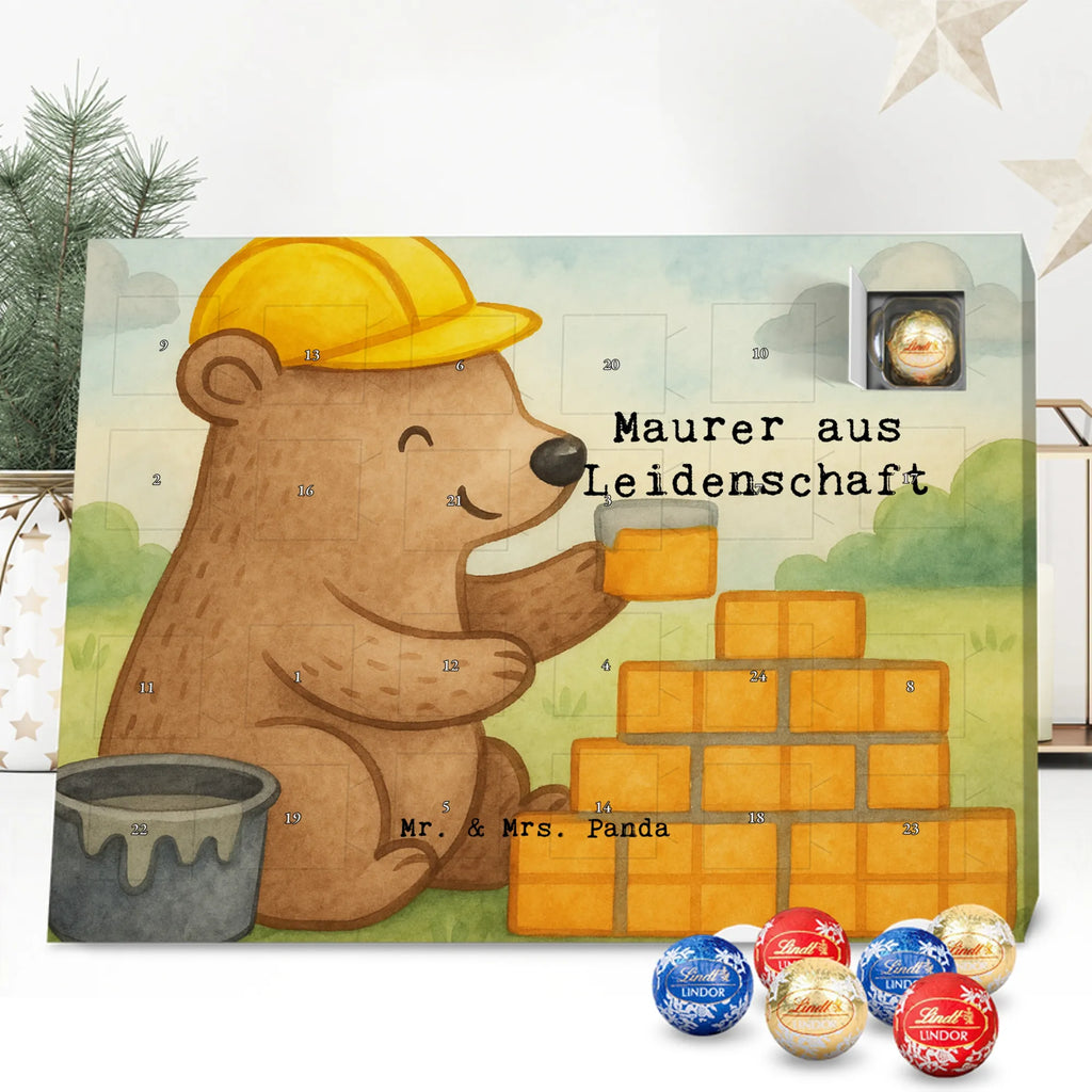 Chocolate advent calendar bricklayer Passion Design gift, promotion, anniversary, retirement, sayings, job start, gift idea, best, farewell gift, profession, passing exam