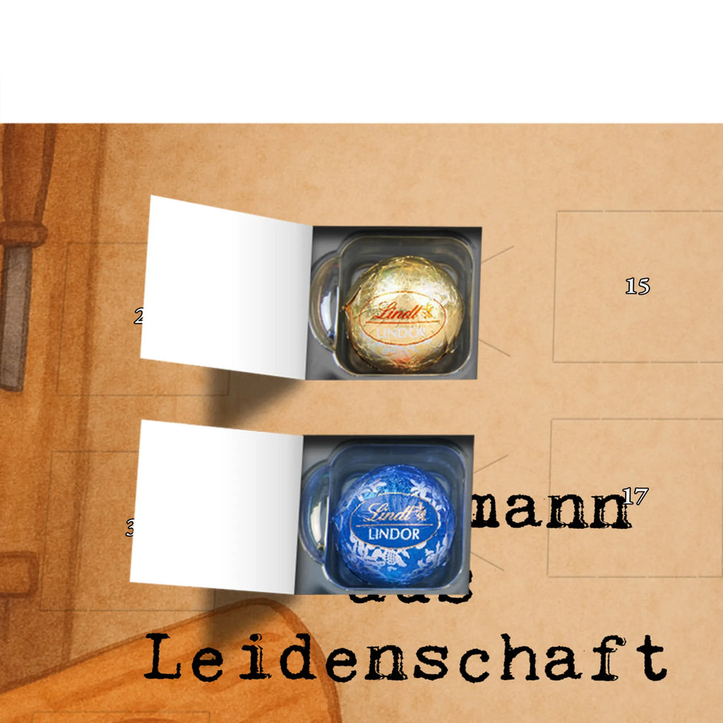 Chocolate advent calendar Carpenter Passion Design gift, promotion, anniversary, retirement, sayings, job start, gift idea, best, farewell gift, profession, passing exam