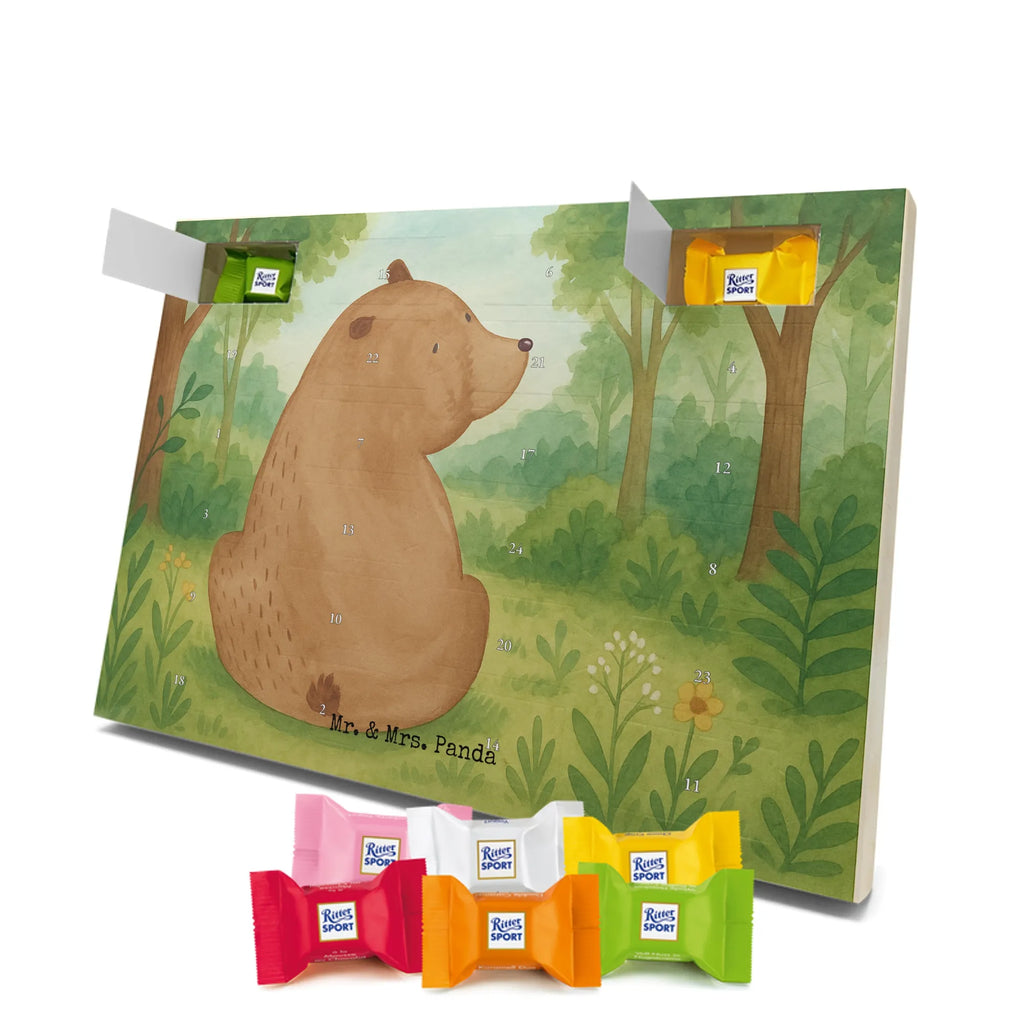 Chocolate advent calendar bear shoulder look Design teddy bear, cuddly toy, world view, wisdom, bears, self-esteem, bear love