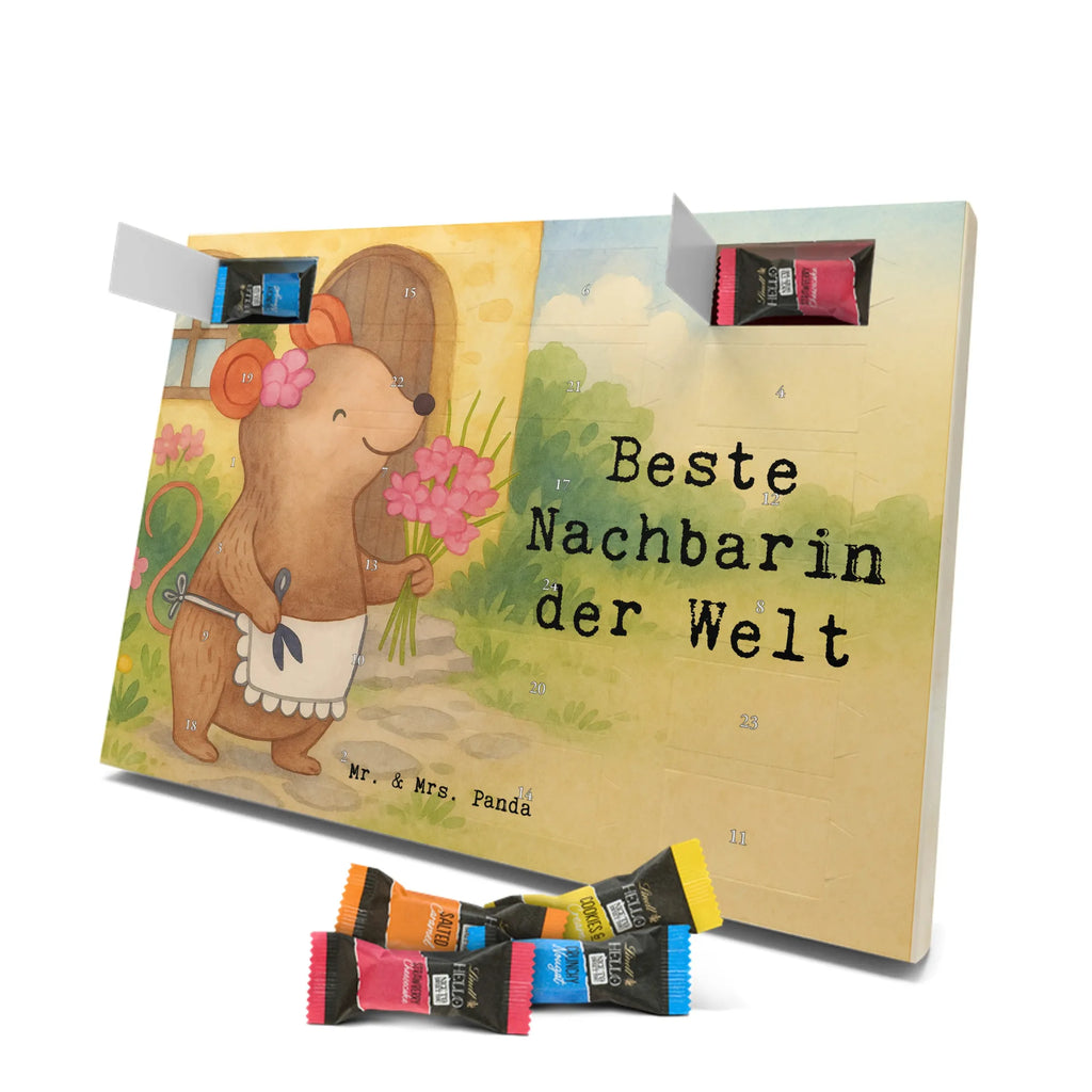 Chocolate advent calendar Mouse Best neighbor in the world Design thank you, birthday, gift idea, birthday present, gift tip, make you happy, giving, for, gift, resident, Neighbor, neighbors, friend, neighborhood, friendship