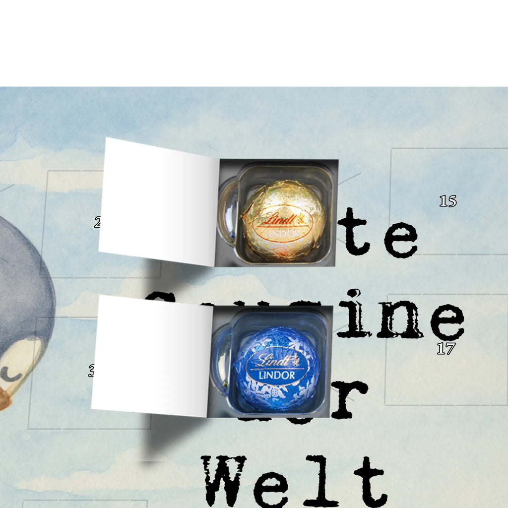 Chocolate advent calendar penguin best cousin in the world Design thank you, birthday, gift idea, birthday present, gift tip, make you happy, giving, for, gift, daughter of aunt, relatives, daughter of uncle