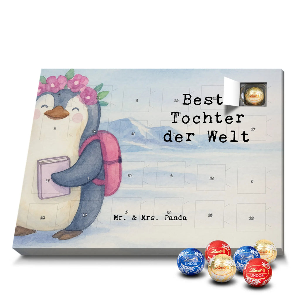 Chocolate advent calendar penguin best daughter in the world Design thank you, birthday, gift idea, birthday present, gift tip, make you happy, giving, for, gift, birth, mother, daughters, children, little daughter, little one, child, father, reward, daughter