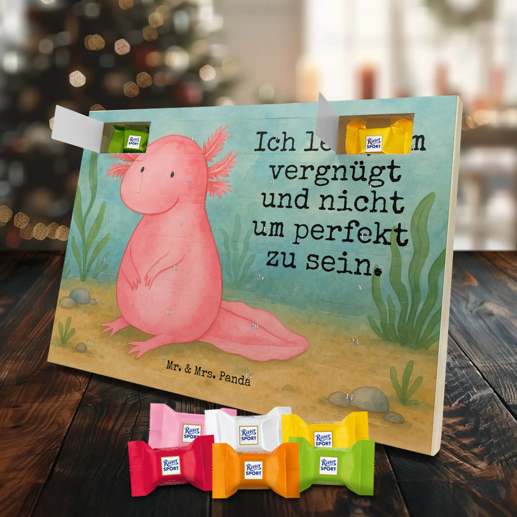 Chocolate advent calendar axolotl zero Design Axelotl, marine animals, Mexican walking fish, salamander, wisdom, worldly wisdom, contented, cheerful, lifestyle, girlfriend