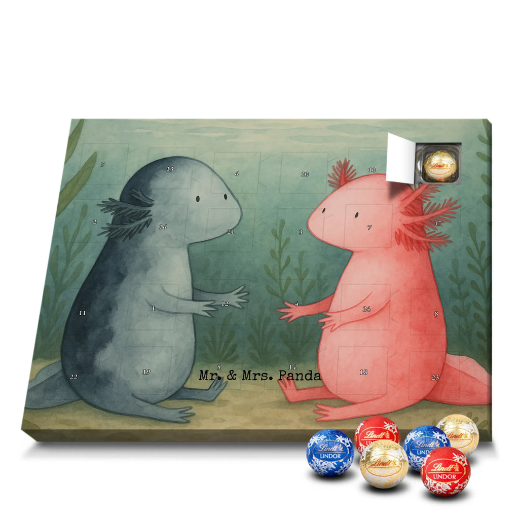 Chocolate advent calendar axolotl Love Design Axelotl, marine animals, Mexican walking fish, salamander, friend, great love, tail, anniversary, proof of love, fiancé, valentine's day, amphibian, husband