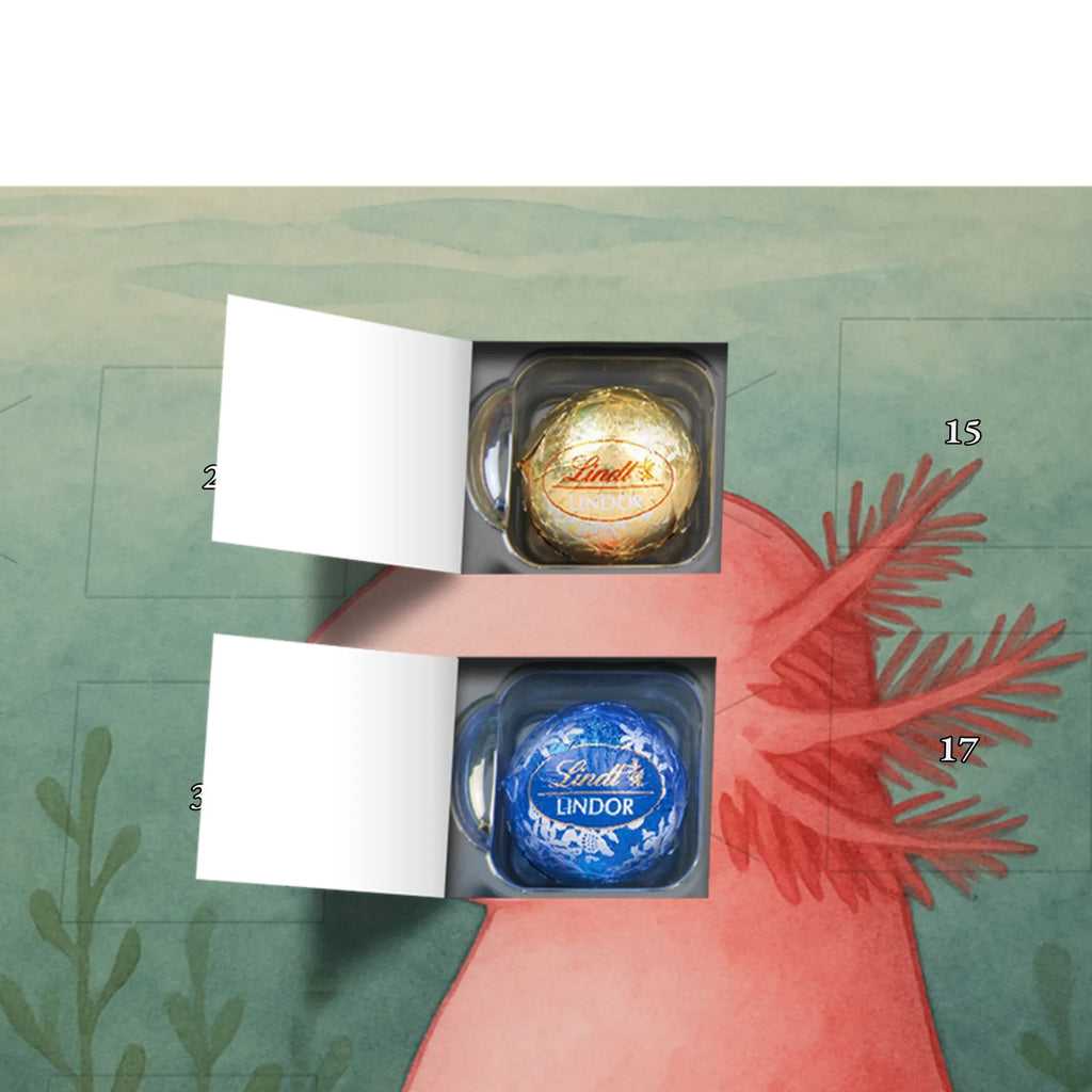 Chocolate advent calendar axolotl Love Design Axelotl, marine animals, Mexican walking fish, salamander, friend, great love, tail, anniversary, proof of love, fiancé, valentine's day, amphibian, husband