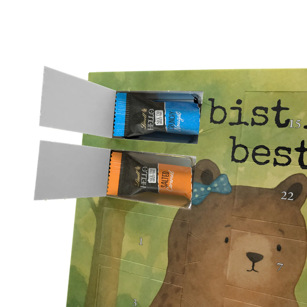 Chocolate advent calendar bear Girlfriend Design teddy bear, cuddly toy, bear girlfriend best friend love proof of love loves buddy buddy