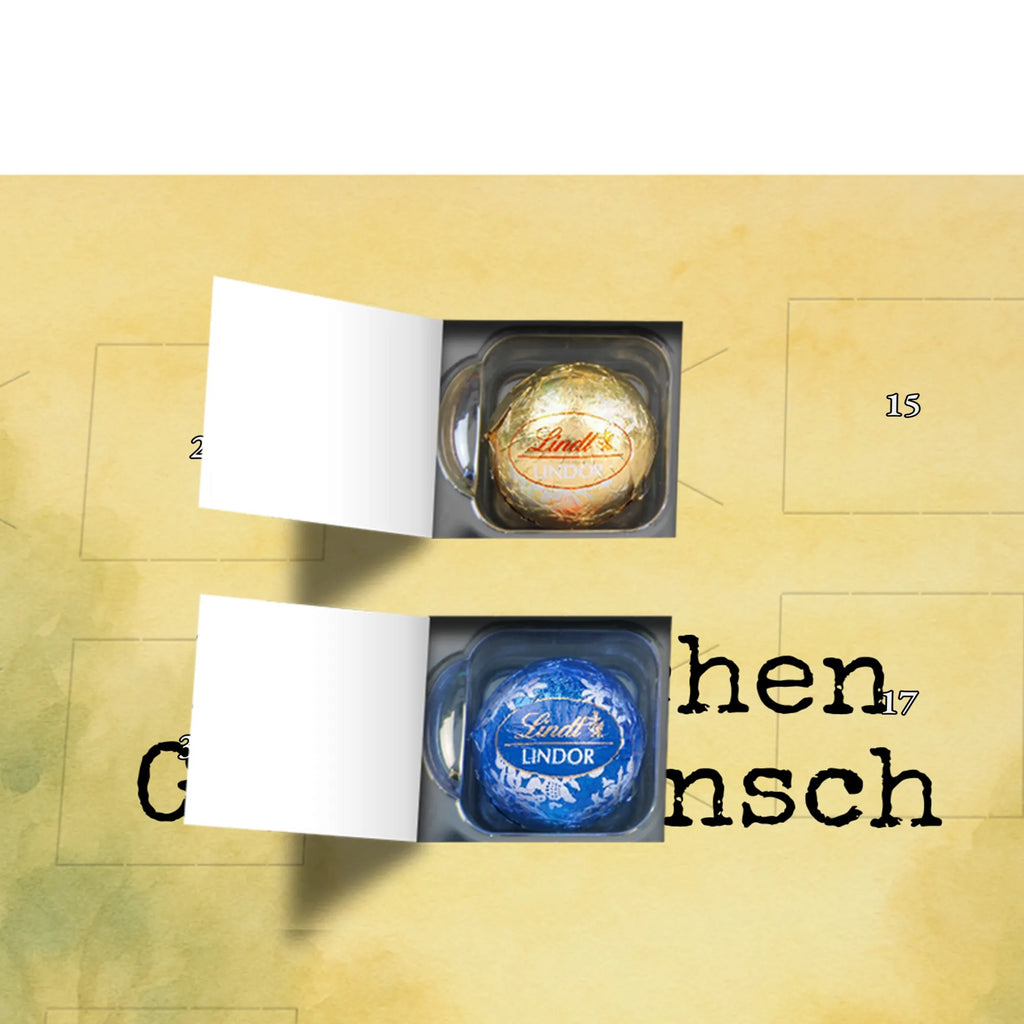 Chocolate advent calendar bear infant Design teddy bear, cuddly toy, grandchild, baptism, baptized child, nephew, birth, mother, birthday, parents, grandson, congratulations, niece