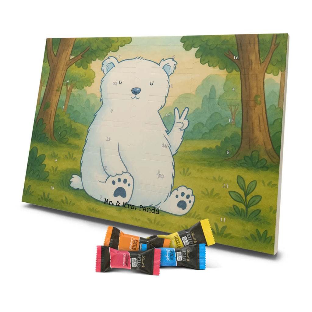 Chocolate advent calendar Icebear Lazy Design teddy bear, cuddly toy, office job, lazy, North Pole, work, relaxing, workplace, Polar bear