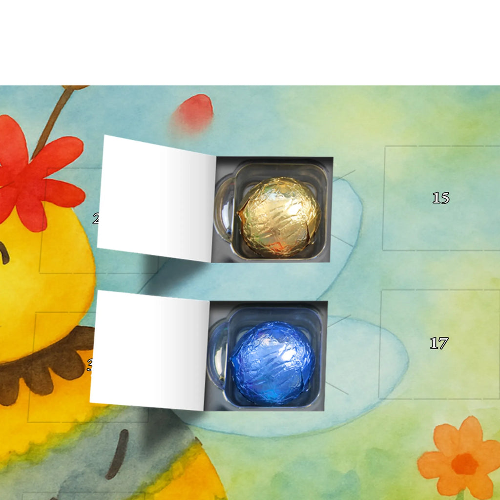 Chocolate advent calendar bee flower Design wasp, bumblebee