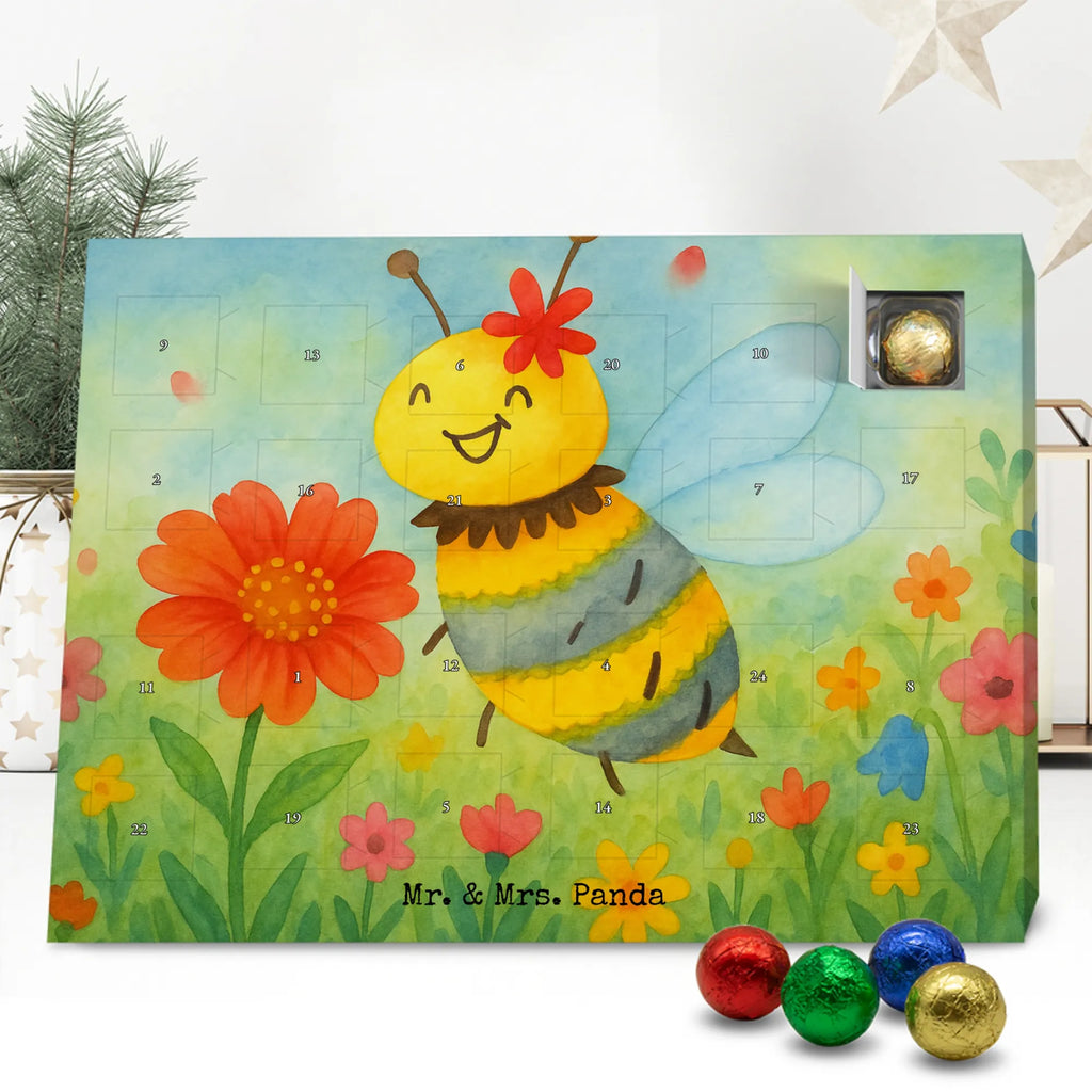 Chocolate advent calendar bee flower Design wasp, bumblebee