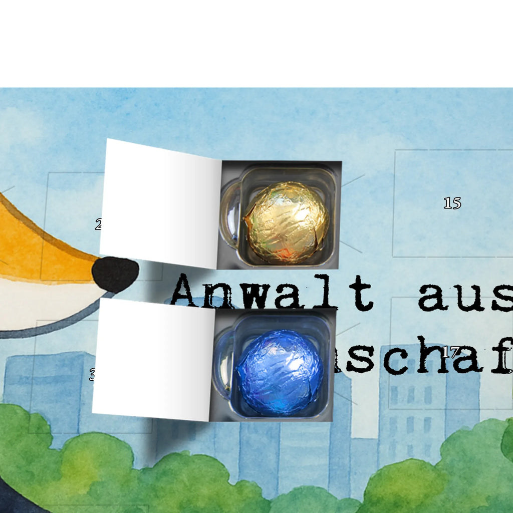 Chocolate advent calendar lawyer Passion Design gift, promotion, anniversary, retirement, sayings, job start, gift idea, best, farewell gift, profession, passing exam