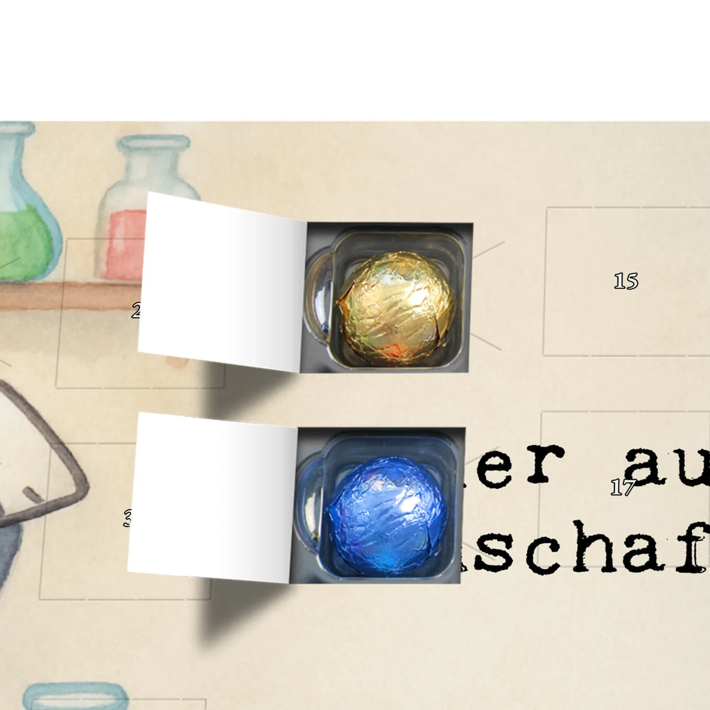 Chocolate advent calendar chemist Passion Design gift, promotion, anniversary, retirement, sayings, job start, gift idea, best, farewell gift, profession, passing exam