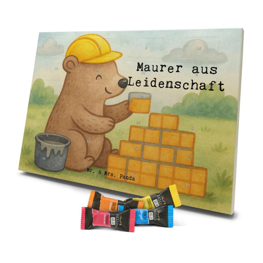 Chocolate advent calendar bricklayer Passion Design gift, promotion, anniversary, retirement, sayings, job start, gift idea, best, farewell gift, profession, passing exam