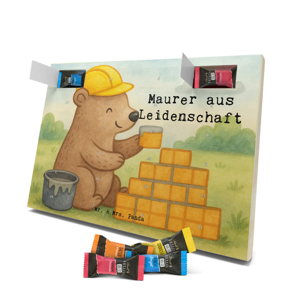 Chocolate advent calendar bricklayer Passion Design gift, promotion, anniversary, retirement, sayings, job start, gift idea, best, farewell gift, profession, passing exam