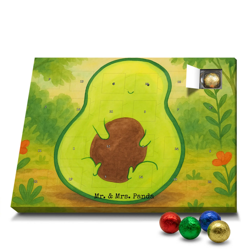 Chocolate advent calendar avocado core Design vegetables, saying life, avocado seed, seed, plant