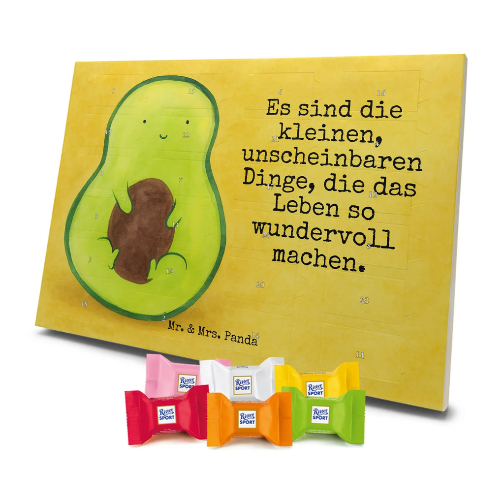 Chocolate advent calendar avocado core Design vegetables, saying life, avocado seed, seed, plant