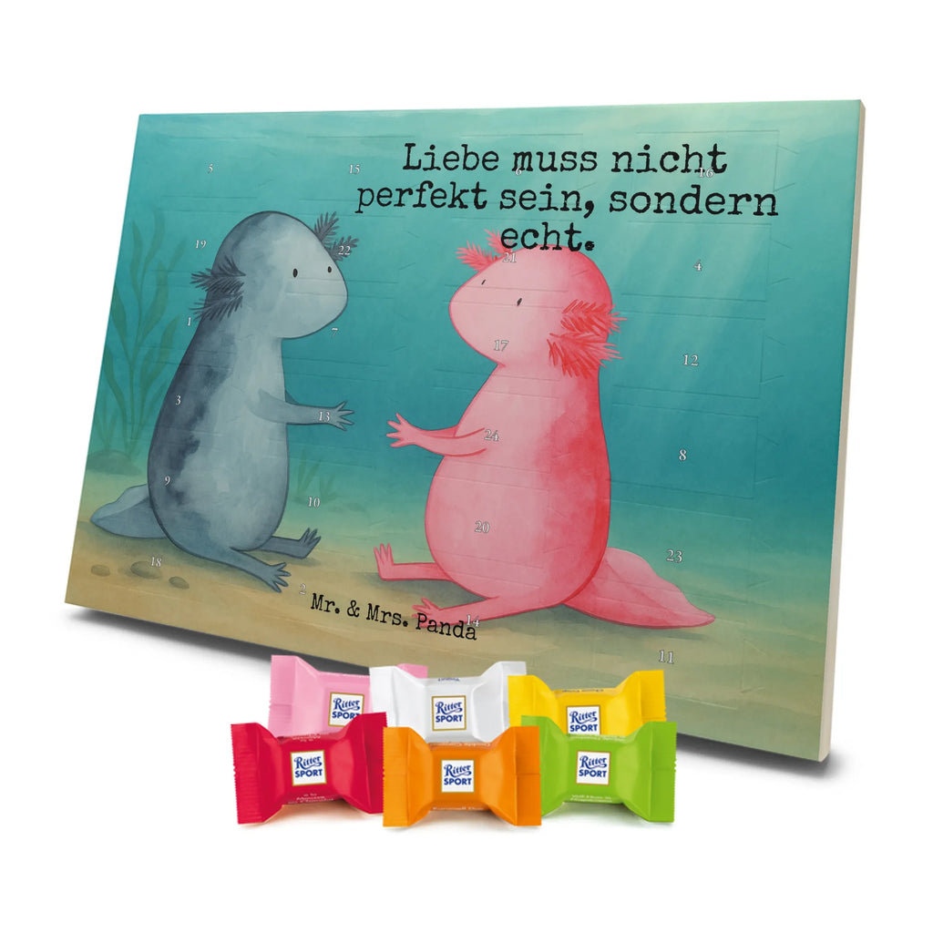 Chocolate advent calendar axolotl Love Design Axelotl, marine animals, Mexican walking fish, salamander, friend, great love, tail, anniversary, proof of love, fiancé, valentine's day, amphibian, husband