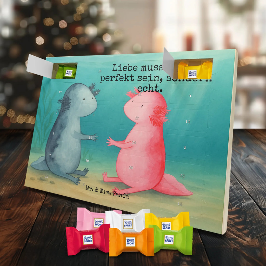 Chocolate advent calendar axolotl Love Design Axelotl, marine animals, Mexican walking fish, salamander, friend, great love, tail, anniversary, proof of love, fiancé, valentine's day, amphibian, husband